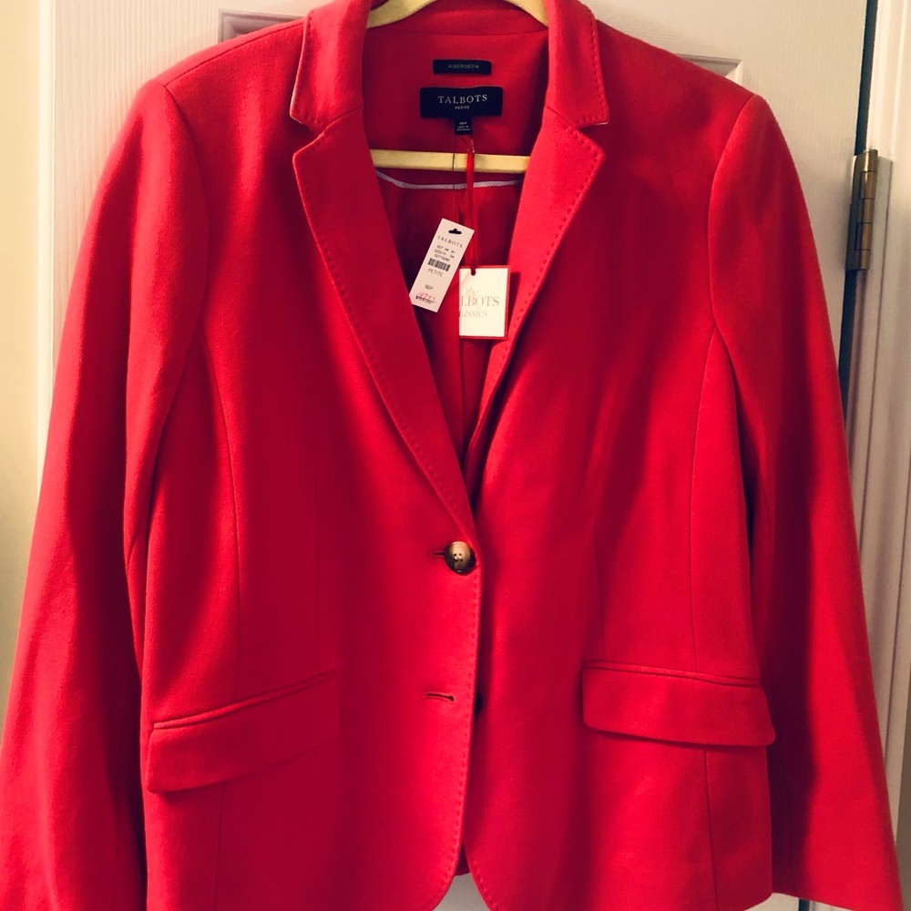 Talbots 16P pink blazer. NWT Never worn.